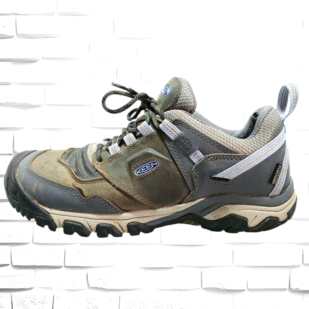 Keen Women's Hiking Boots, Ridge Flex, Size 10M, Gray/Blue